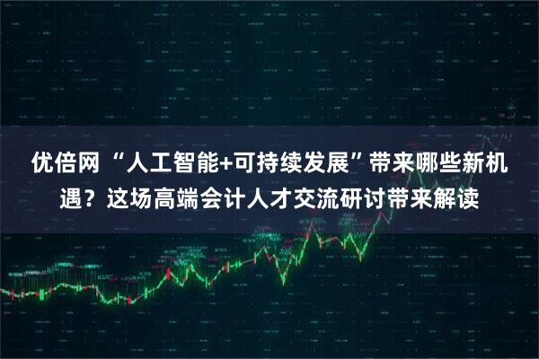 优倍网 “人工智能+可持续发展”带来哪些新机遇？这场高端会计人才交流研讨带来解读